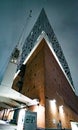 Famous Elbphilharmonie Concert Hall at Hamburg harbour - CITY OF HAMBURG , GERMANY - MAY 10, 2021