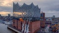 Famous Elbphilharmonie Concert Hall in Hamburg - CITY OF HAMBURG, GERMANY - DECEMBER 25, 2020