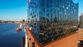 Famous Elbphilharmonie Concert Hall in Hamburg - CITY OF HAMBURG, GERMANY - DECEMBER 25, 2020