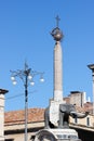 Famous elephant statue on Piazza Duomo in Catania, Sicily, Italy. The symbol of the Sicilian city, called also Liotru Royalty Free Stock Photo