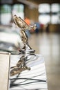 The famous emblem Spirit of Ecstasy on the Rolls-Royce Corniche IV Royalty Free Stock Photo