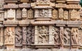 Famous erotic temple in Khajuraho, India Royalty Free Stock Photo