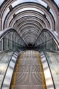 Famous escalator in the Umeda Sky Building, Osaka, Japan. Royalty Free Stock Photo