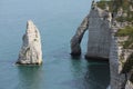 The famous Etretat cliff hole