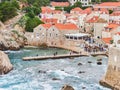 Famous european travel destination in Croatia, Dubrovnik old town fortress