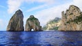 Faraglioni rocks at the island of Capri, Italy Royalty Free Stock Photo