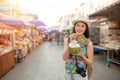 Famous female blogger going to Thailand travel