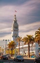 Famous ferry building on April 24, 2014 in San Francisco, Calif