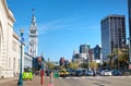 Famous ferry building on April 24, 2014 in San Francisco, California