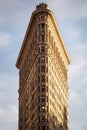 The famous Flatiron Building at the end of the day in New York