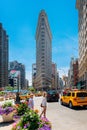 Famous Flatiron Building in New York City USA Royalty Free Stock Photo