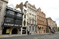 Famous Fleet Street in London is one of the oldest and most famous streets in Westminster district  associated with print industry Royalty Free Stock Photo