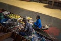 Famous floating market Damnoen Saduak in Thailand Royalty Free Stock Photo