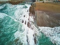 Famous flysch of Zumaia, Basque Country, Spain Royalty Free Stock Photo