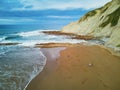 Famous flysch of Zumaia, Basque Country, Spain Royalty Free Stock Photo