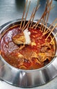 Famous food of Melaka - Satay Celup