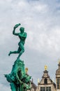 Famous fountain in Antwerp, Belgium Royalty Free Stock Photo