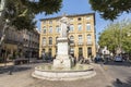 Famous fountain du Roi Rene in Aix en Provence Royalty Free Stock Photo