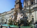 The fountain of the Four Rivers is one of the most famous fountains in Rome. Located in Piazza Navona