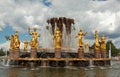 Fountain of Friendship of Peoples, Moscow, Russia Royalty Free Stock Photo