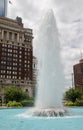 Famous fountain at Love Park, Philadelphia Royalty Free Stock Photo