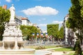 Famous fountain at Place du Marechal Lyautey, Lyon Royalty Free Stock Photo