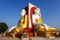 Famous four Buddhas of Kyaikpun Pagoda, Bago, Myanmar, Asia