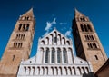 Four tower cathedral in Pecs, Hungary Royalty Free Stock Photo