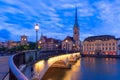 Zurich, largest city in Switzerland Royalty Free Stock Photo