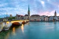 Zurich, largest city in Switzerland Royalty Free Stock Photo