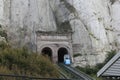 The famous funicular for the tourist in le treport, near Dieppe, Normandy, France