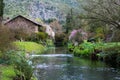 The famous Garden of Ninfa in the spring