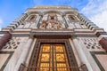 The famous Gates of Paradise by Lorenzo Ghiberti in Florence Baptistery Battistero di San Giovanni Florence Royalty Free Stock Photo