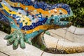 Famous Gaudi lizard in park Guell, Barcelona, Spain Royalty Free Stock Photo