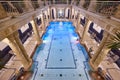 Famous Gellert thermal bath spa with pool in Budapest. Hungary