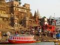 Varanasi, morning at Ganga river, India