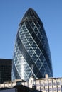 The famous Gherkin in London Royalty Free Stock Photo