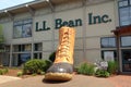 Famous giant snow boot at the L.L.Bean Flagship Store, Freeport, Maine