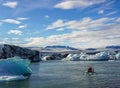 The famous Glacier Lagoon of Iceland