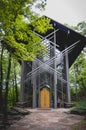 Famous glass chapel in the woods Royalty Free Stock Photo