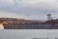 The famous Glen Canyon Dam around Lake Powell, Page Royalty Free Stock Photo