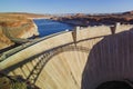 The famous Glen Canyon Dam around Lake Powell, Page Royalty Free Stock Photo