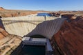 The famous Glen Canyon Dam around Lake Powell, Page Royalty Free Stock Photo