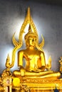 The famous Golden Buddha image in Wat Benchamabophit