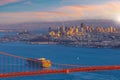 Famous Golden Gate Bridge San Francisco in California USA Royalty Free Stock Photo