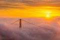 Famous Golden Gate Bridge San Francisco in California USA Royalty Free Stock Photo