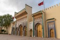 Famous golden main entrance of the Royal Palace in Fes