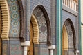 Famous golden main entrance of the Royal Palace in Fes