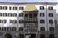 Famous golden roof in Innsbruck Austria  - architecture background. The Golden Roof  Goldenes Dachl  in the Old Town Altstadt Royalty Free Stock Photo