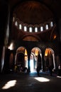 Famous gorgeous interior halls and domes of the Saint Sava church from inside in Belgrade, Serbia